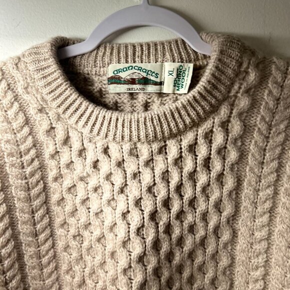Aran Crafts 100% Wool Sweater Size XL - Picture 4 of 5